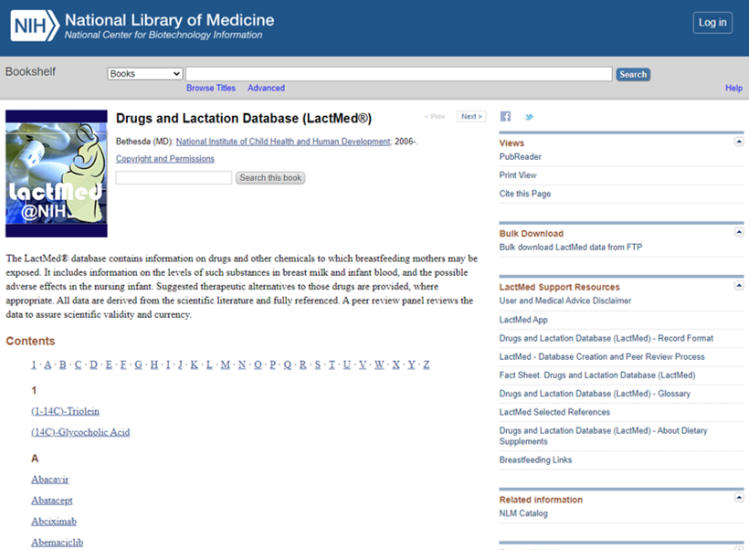 Drug and Lactation Database