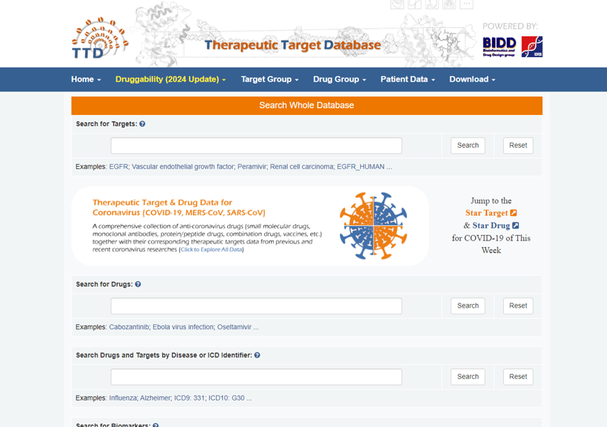 TTD (Therapeutic Target Database)